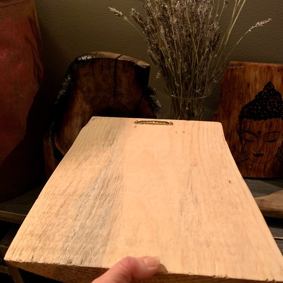 SOLD Hand wood burned - Picture 2 of 4